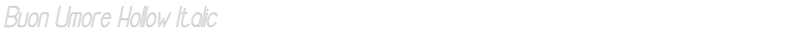 Buon Umore font preview